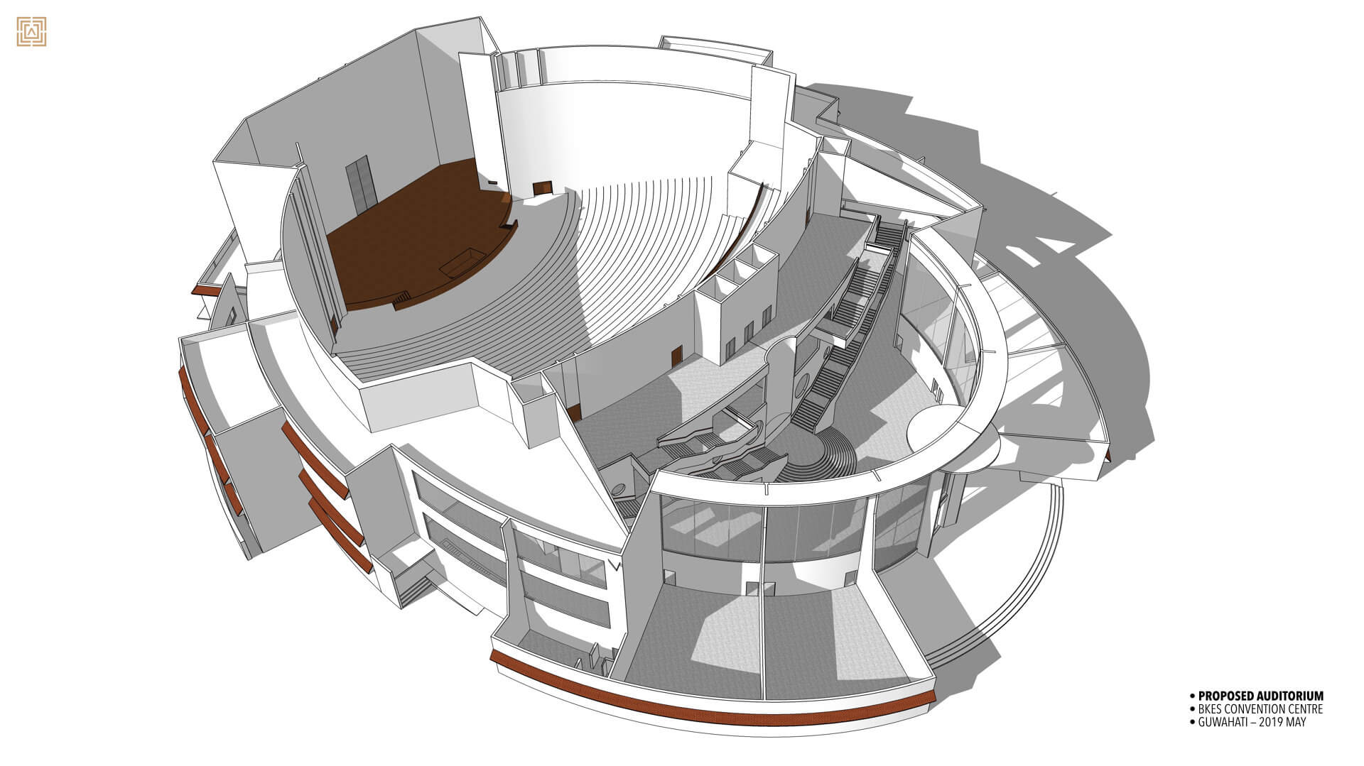 Birds-Eye View, Auditorium, Guwahati