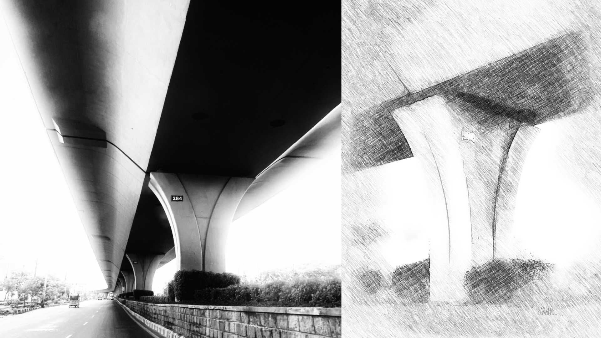 PVNR / HUDA Elevated Expressway Corridor: Pier & Undercarriage